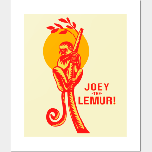 Joey The Lemur! Posters and Art